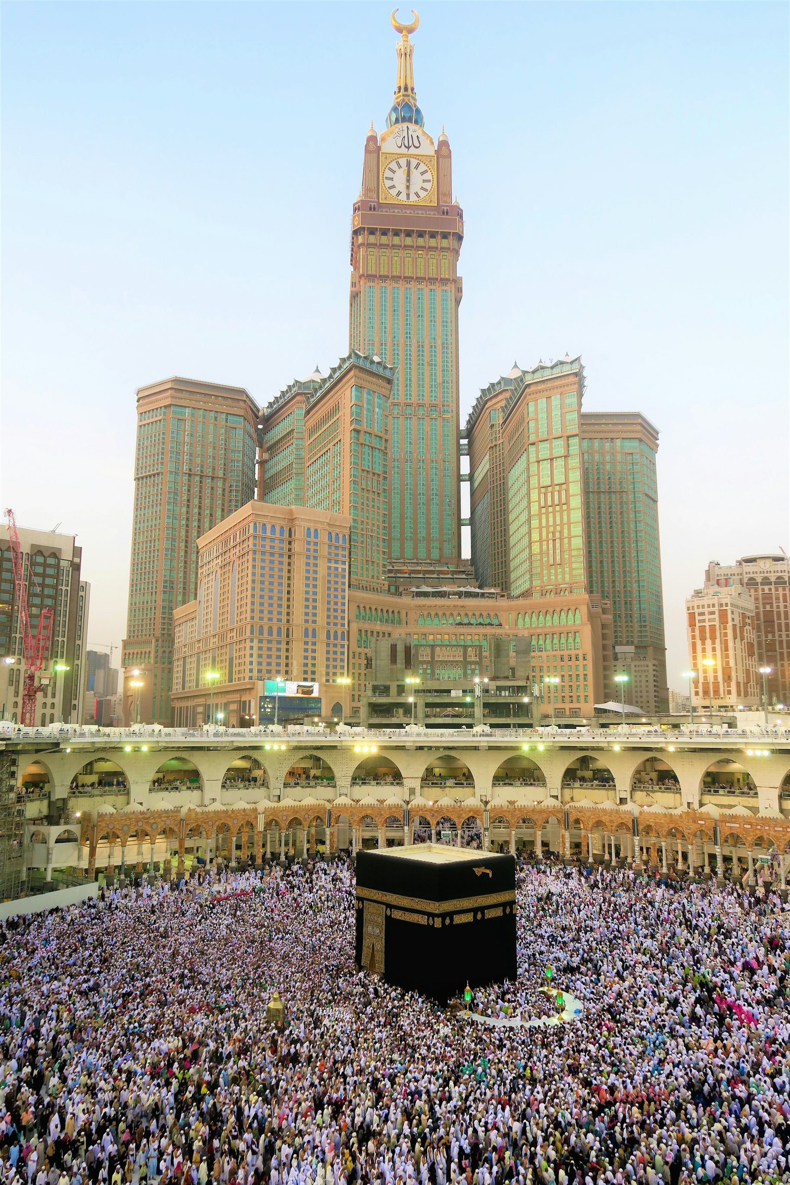 La Kaaba et les pèlerins à Masjid al-Haram